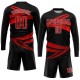 Custom Black Red-White Sublimation Soccer Uniform Jersey Custom Black Red-White Sublimation Soccer Uniform Jersey