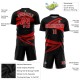 Custom Black Red-White Sublimation Soccer Uniform Jersey Custom Black Red-White Sublimation Soccer Uniform Jersey